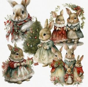 Kleebised Jänesed 4 lehte