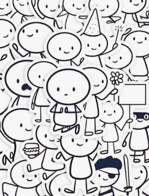 Kleebised ca 65  tk ca 5x4 cm