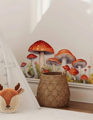 Dekoratiivkleebis Seened  akna- või seinakleebis 60x30 cm
