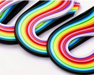 Quilling paberiribad 5 mm 39 cm 260 tk pakis 26 värvi