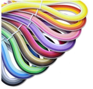 Quilling paberiribad 3 mm 39 cm 100 või 900 tk pakis - 9 tooni 900 triipu