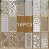 Šabloonid 16 tk mustrid 10x22 cm