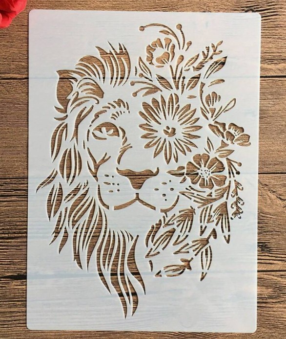Šabloon lõvi 27x21 cm