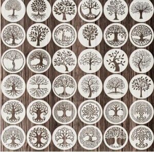 Šabloonid 36 tk puud ca 10 cm