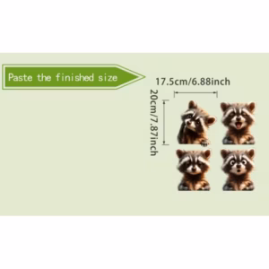 Aknakleebis pesukarud 4 tk ca 15 cm - Pilt 4
