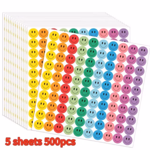 Smile motivatsioonikleebised  15 mm ca 15x15 cm lehel 5 lehte pakis