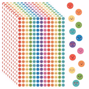 Smile motivatsioonikleebised  10 mm ca 23x17 cm lehel: 1 leht ja 10 lehte