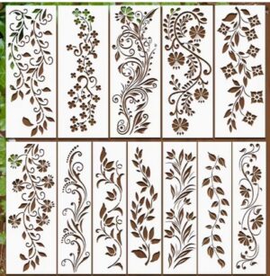 Šabloonid 10 tk  taimed, 30x7,6 cm
