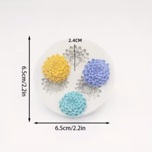 Silikoonvorm lilled 3 tk - Pilt 2