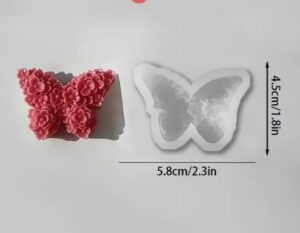 Silikoonist vorm Lilleline liblikas (liblika suurus 4,5x5,8 cm)