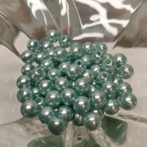 Akrüülpärlid 8 mm ca 50 tk helesinised