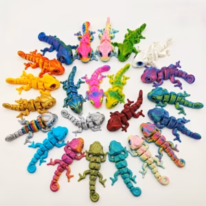 3D prinditud  kameelion ca 6 cm  1 tk