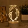 LED lamp 2D delfiinid