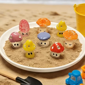 Mini seened ca 1,5 cm 1 tk juhuslik värv, pimeas helendav